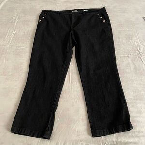 Nine West Women's Straight leg Jeans with embellished pockets 18W